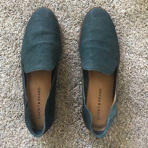Lucky Brand Kelp Suede Cahill Flat